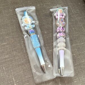 New Hand Beaded Pens 2ct